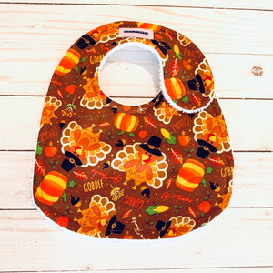 Thanksgiving Turkey Baby Bib