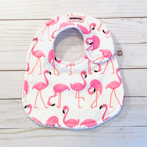 Pink Flamingo Baby Bib